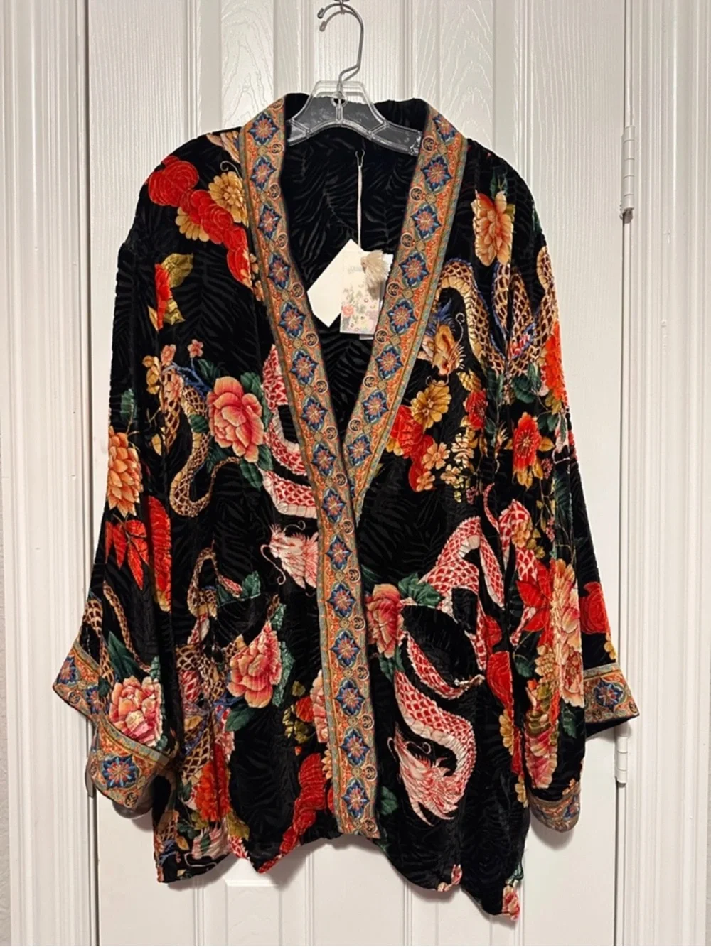 NWT JOHNNY WAS MERHAWI KIMONO JACKET - Picture 6 of 10
